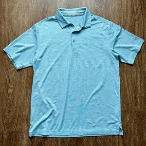 Walter Hagen Light Blue Striped Polo (Medium)